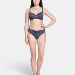 amante Padded Wired Full Coverage Strappy Bliss Lace Bra  - BRA88201 image 4