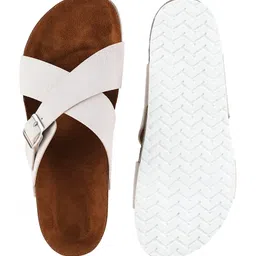 mozafia Women Slip-On Flat-Sandals with Buckle Accent image 4