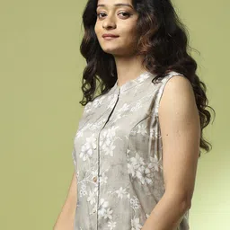 acai Women Printed A-Line Kurta image 4