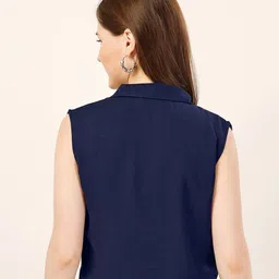 fashfun clothing V-Neck Top with Sleeveless image 4