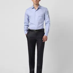 van heusen Men Slim Fit Flat-Front Trousers image 4
