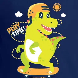 kiddy viddy Boys Graphic Print Round-Neck T-Shirt image 4