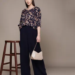 label ritu kumar Pleated Wide-Leg Flared Pants image 4