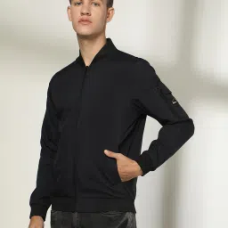 lee cooper Men Regular Fit Zip-Front Bomber Jacket image 4