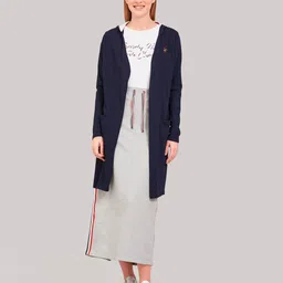 beverly hills polo club Front-Open Hooded Shrug image 4