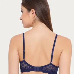 clovia Non-Wired Padded Lace Bra image 4