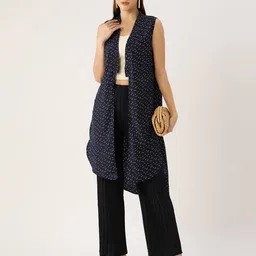 rue collection Floral Print Front Open Shrug image 4