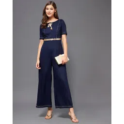 miss chase Embellished Jumpsuit with Waist Tie-Up image 4