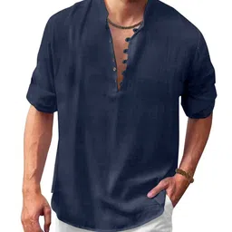 finivo Men Regular Fit Short Kurta image 4