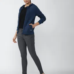 van heusen Zip-Front Hoodie with Split-Kangroo Pockets image 4