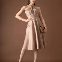 mabish by sonal jain Women Criss-Cross Neck Fit & Flare Dress image 4