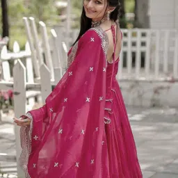 afsana Embroidered Gown Dress image 4