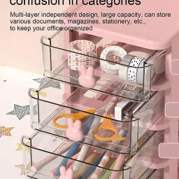 house of quirk 4 Tier Transparent Cosmetic Multi-Layer Jewelry Box image 4