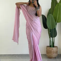 griva designer Women Pre-stitched Georgette Saree image 4