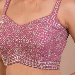 zeel clothing Women Embroidered Flared Lehenga Choli Set image 4