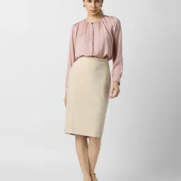 van heusen Women Regular Fit Shirt with Cuffed Sleeves image 4