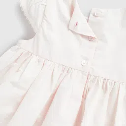 mothercare Girls Round-Neck Cotton Fit & Flare Dress & Panties Set image 4