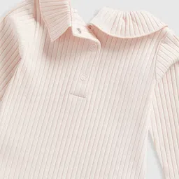 mothercare Pack of 2 Girls Ribbed Bodysuits image 4