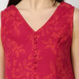 svrnaa by azorte Floral Print Sleeveless Dress image 4