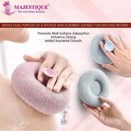 majestique Women Ball Loofah with Suction Handle image 4