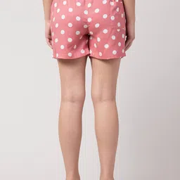 hive 91 Polka-Dot Print Mid Rise Hot Shorts image 4