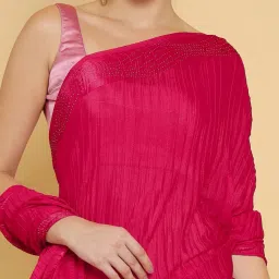 soch Chiffon Saree with Embellished Border image 4