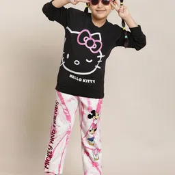 kidsville Women Cartoon Print Straight Joggers image 4