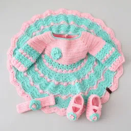 woonie Knitted Drop Waist Square-Neck Frock image 4