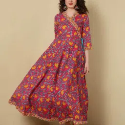 womenclick Women Floral Print Anarkali Kurta image 4