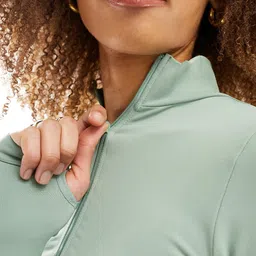 asos design Women Seamless Sculpting Zip-Through Long Sleeve Top image 4