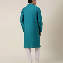 fabindia Mandarin-Collar Long Kurta image 4