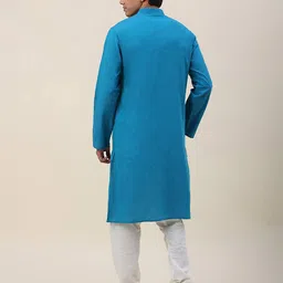 fabindia Mandarin-Collar Long Kurta image 4
