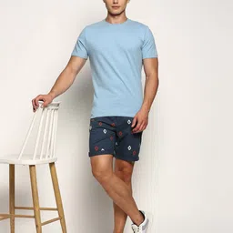 showoff Men Ikat Print Slim Fit Flat-Front Shorts image 4
