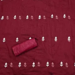 svaraa Women Embellished & Embroidery Unstitched Dress Material image 4