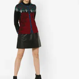 american eye Knitted Cardigan with Button Placket image 4