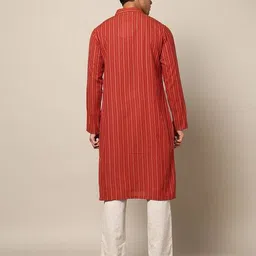 indie picks South Cotton Dobby Long Kurta & Side Pocket image 4