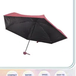 fabinaliv Waterproof 3-Fold Capsule Umbrella with Reinforced Frame image 4