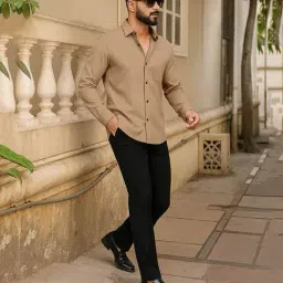 aitavik overseas Men Cotton Slim Fit Shirt image 4