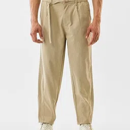 snitch Men Flat-Front Slim Fit Trousers image 4