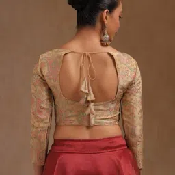 soch Women Paisley Print Back Open Blouse  image 4