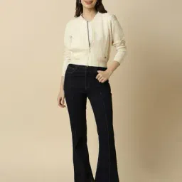 allen solly Women Zip-Front Regular Fit Sweatshirt image 4