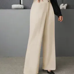 buda jeans co Women Relaxed Fit Pants with Fly Button Closure  image 4