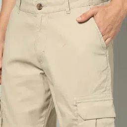 united colors of benetton Men Regular Fit Cargo Trousers image 4