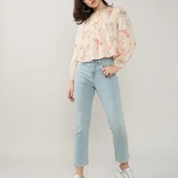 lee cooper Women Printed Round-Neck Top image 4