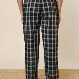sleepz by raymond Men Checked Pyjamas with Elasticated Waist image 4
