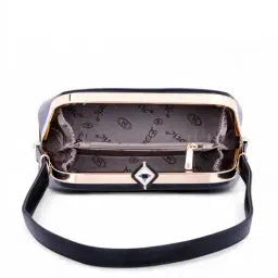 exotic Women Applique Sling Bag with Stitch Detail image 4