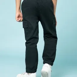 alan jones clothing Boys Straight Fit Cargo Pants with Elasticated Waist image 4