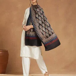 fabindia Women Ajrakh Printed Stole image 4