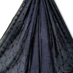 molcha by babita singh Women Embroidered Dupatta with Tassels image 4