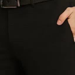 buda jeans co Men Slim Fit Flat-Front Trousers image 4